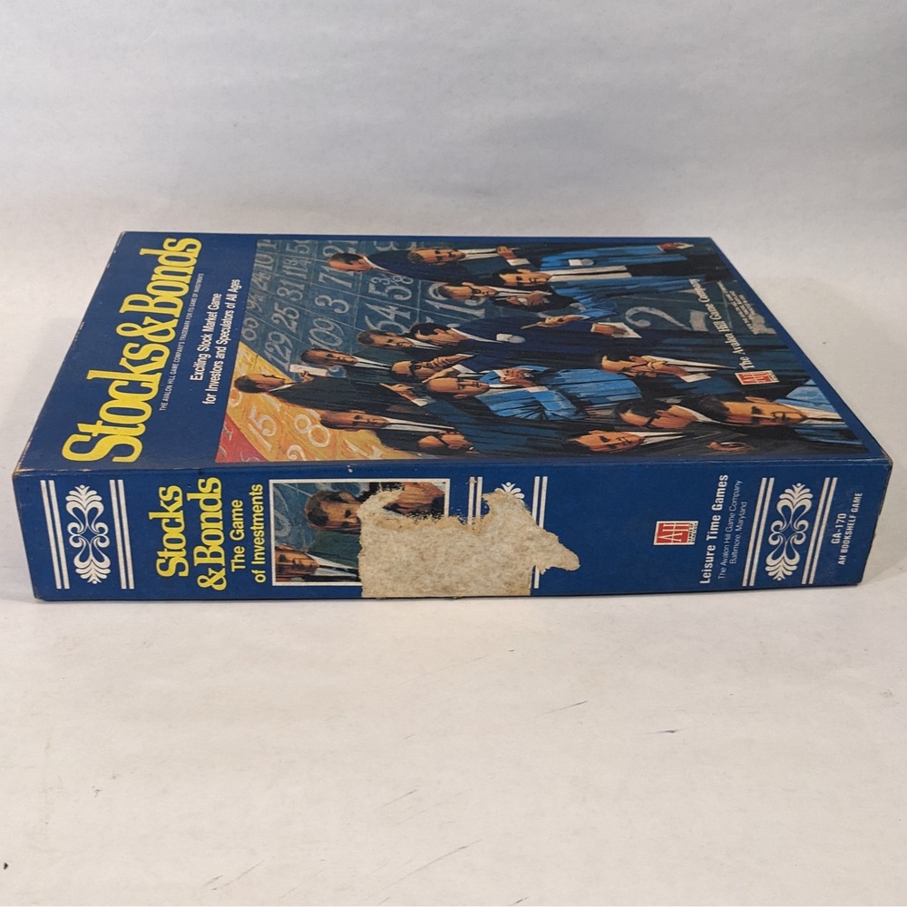 Vtg 1978 Stocks & Bonds Board Game Avalon Hill Bookshelf Game GA-170 Complete - Picture 3 of 9